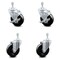 Service Caster 4 Inch Hard Rubber Wheel Swivel 10mm Threaded Stem Caster Brakes SCC, 2PK SCC-TS20S414-HRS-M1015-2-TLB-2 - alternate 3